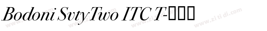 Bodoni SvtyTwo ITC T字体转换